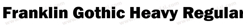 Franklin Gothic Heavy Regular字体转换